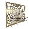 Carved lotus panel wedding photo backdrops