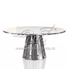 Event Wedding Table Silver Steel Metal Base