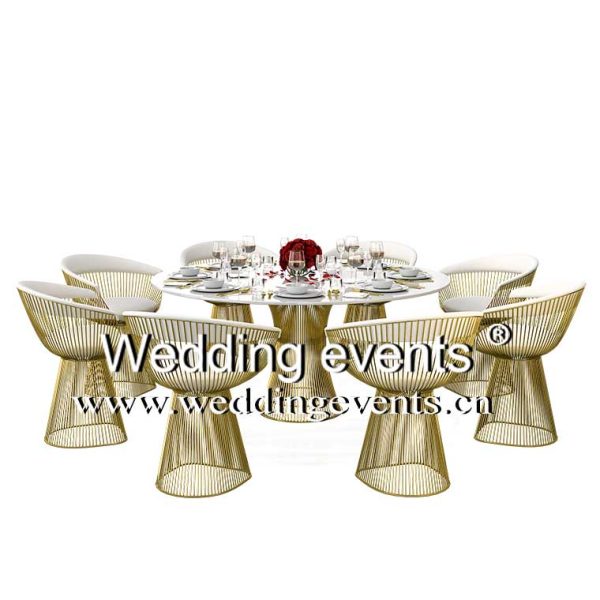 Golden Wedding Table