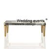 Simple wedding table settings mirror furniture
