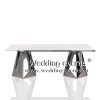 Marriage table silver stainless base for guests