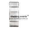 Freestanding wine rack in silver stainless steel