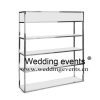 Metal wine racks 4 levels silver metal frame