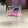 Clear Acrylic Chair With Elegant Pink Velvet Cushion
