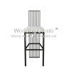 Counter Stools Black Metal Frame With White Cushion