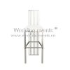 High Stool Bar Chairs Luxury Silver Stainless Steel Frame