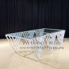 Glass Banquet Table With Triangle Design Base