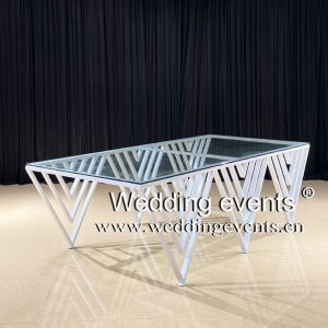 Glass Banquet Table