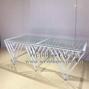 Glass Banquet Table