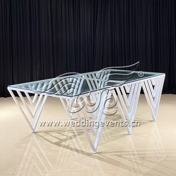 Glass Banquet Table