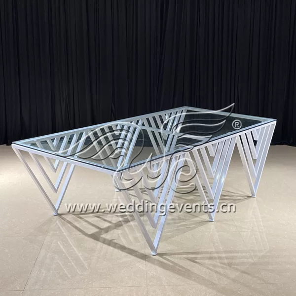 Glass Banquet Table