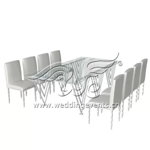 Glass Banquet Table