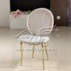 Dinner Table Chair Velvet Cushion With Hanging Ring Back
