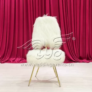 Fur Wedding Chair