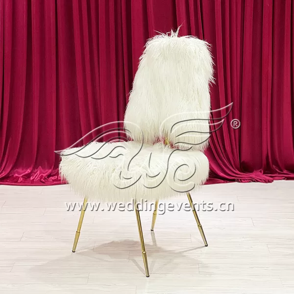 Fur Wedding Chair