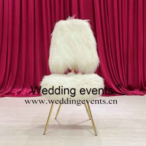 Fur Wedding Chair