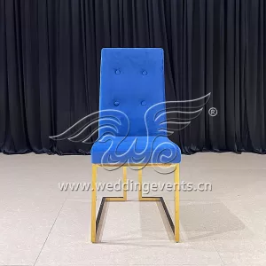 Royal Blue Velvet Chair