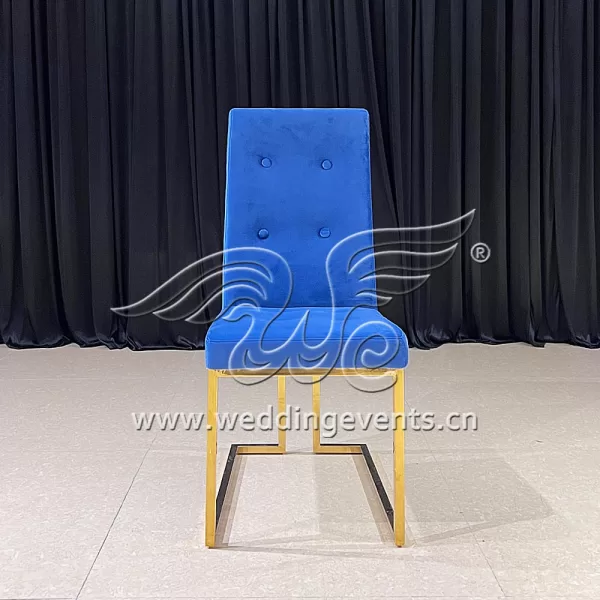 Royal Blue Velvet Chair