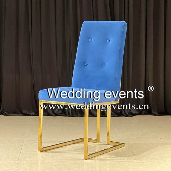 Royal Blue Velvet Chair