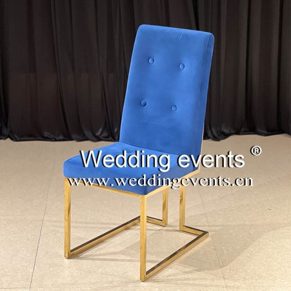 Royal Blue Velvet Chair