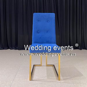 Royal Blue Velvet Chair