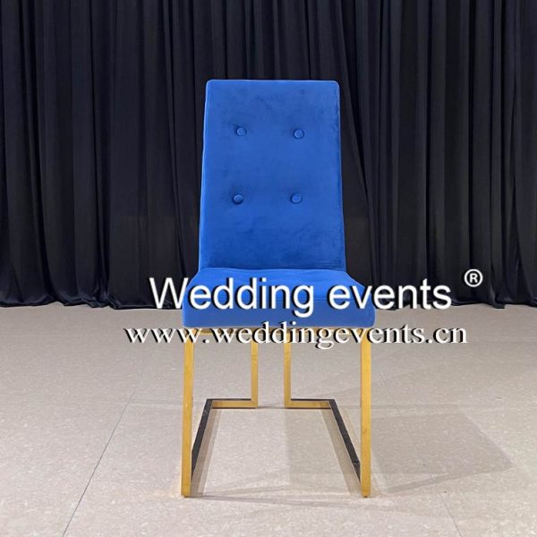 Royal Blue Velvet Chair