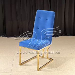 Royal Blue Velvet Chair