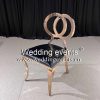 Vintage Leather Wedding Chairs With Black Cushion