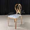 Rose Gold Metal Wedding Chairs Stacking Tiffany Designs