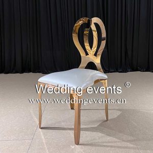 Rose Gold Metal Wedding Chairs