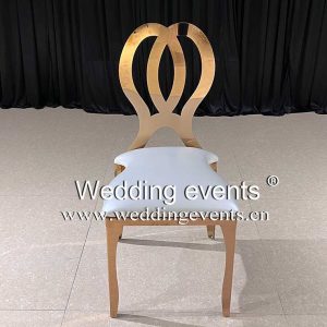 Rose Gold Metal Wedding Chairs