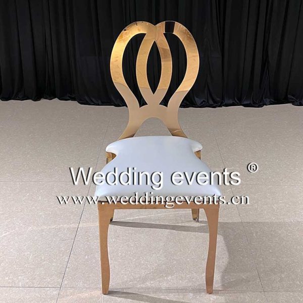 Rose Gold Metal Wedding Chairs