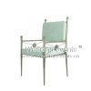 Sheraton Dining Chairs Silver Metal Frame