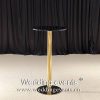 Mini Bar Table With Round Mirror Glass Wholesale