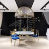 Transparent Dome Dining Table with Crystal