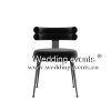 Black Banquet Chair Curved Back Design with Cushion