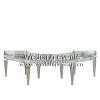 Modern Half Moon Table Two in One with Hanging Drill Crystal