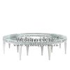 Round Dining Table Glass Four in One Design