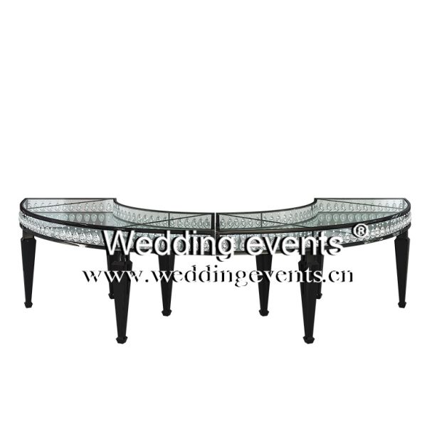 Black Half Moon Table