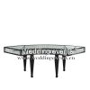 Black Half Moon Table Luxury Set Crystal Series