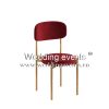 Dining Chair Manufacturers Rose Gold Frame With Red Seat