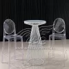 White Cocktail Table Wire Metal Base With MDF