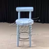 Bar Chairs Stool Baby Blue Velvet Seat For Parties