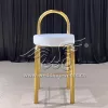 Barstool Chairs with Velvet Thick Upholstered Round Seating