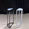 Flower Stand Columns Set Black And White Plinth