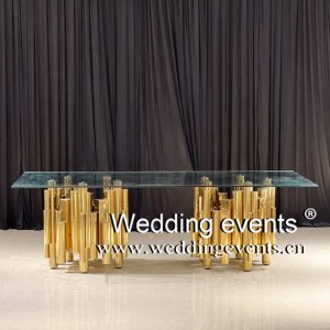 Modern Glass Wedding Table