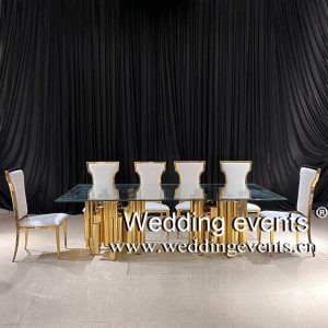 Modern Glass Wedding Table