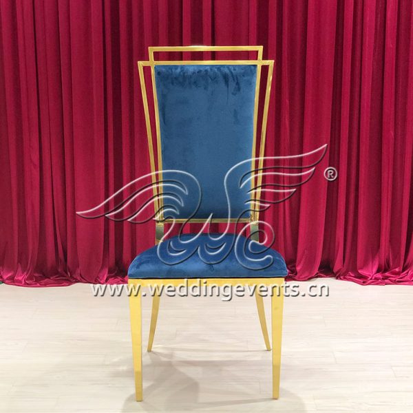 Royal Blue Velvet Accent Chair