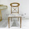 Luxury Dining Room Chairs Rose Gold Cross Backrest