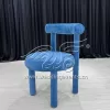 Blue Velvet Event Chair for Wedding Bridal Shower